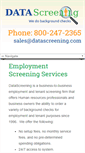 Mobile Screenshot of datascreening.com