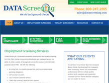 Tablet Screenshot of datascreening.com
